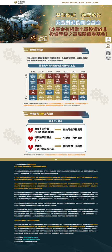投信基金招募宣傳廣告網頁